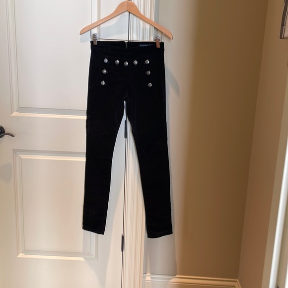 Veronica Beard Jane Velvet Ankle Skinny Pant - Picture 2 of 3